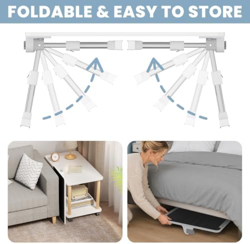 Adjustable Lap Desk, Foldable Laptop Desk for Bed, X-Large Lap Table