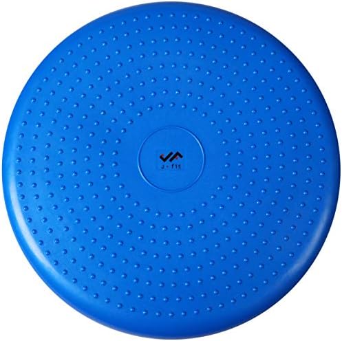 JFIT Inflatable Balance Disc - 13" or 26" Large Wobble Cushion Trainer - Durable Exercise Balance Pad for Coordination, Stability, and Core - Home, Gym, and Pet Training