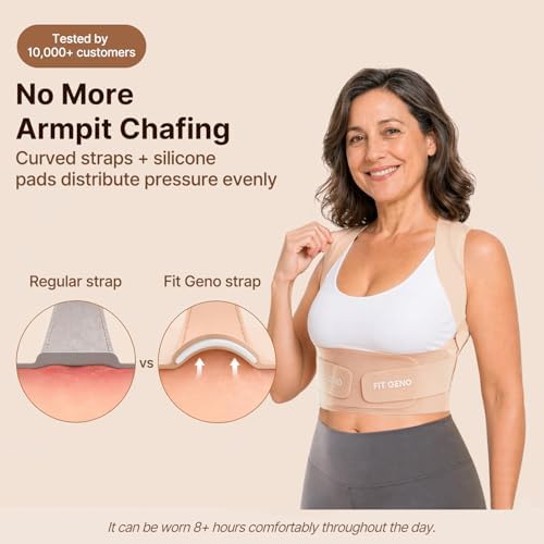 Fit Geno Invisilite Posture Corrector for Women Adjustable Upper Back Brace