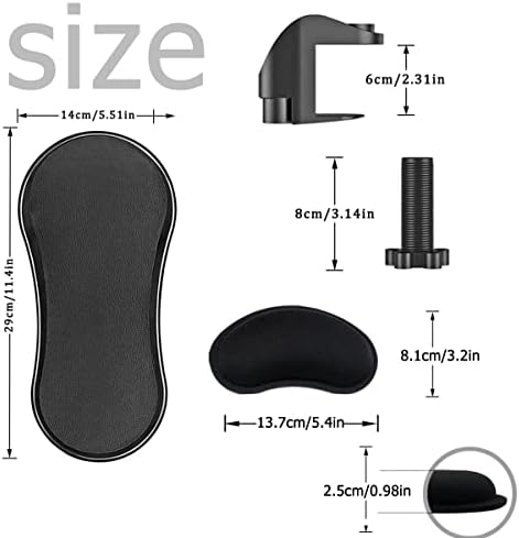 Computer Arm Rest for Desk, 180° Swivel Ergonomic Elbow Arm Support Desk