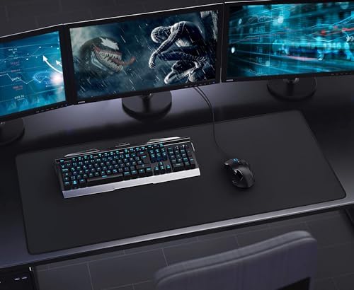 Gaming Mouse Pad, (35.4X15.7In) Large Desk Mouse Pad with Stitched Edges