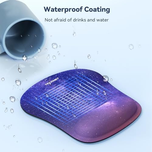 TECKNET Ergonomic Mouse Pad with Wrist Support