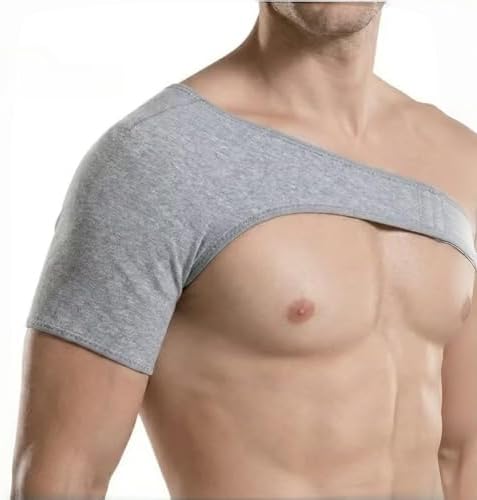 Compresfit - Men & Women Premium Compresfit Bamboo Shoulder Brace (Universal Fit Left/Right) Original, Universal for Work & Sports (S) (Small)