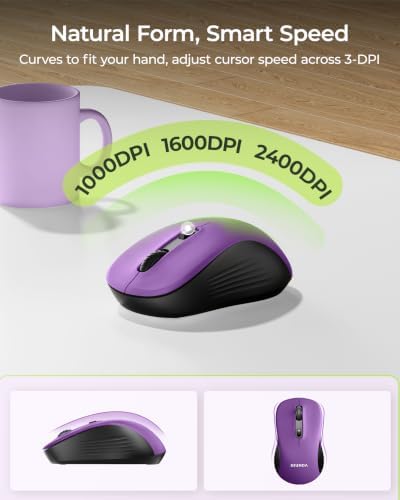 seenda COE200 Wireless Bluetooth Keyboard and Mouse Combo with Wrist Rest