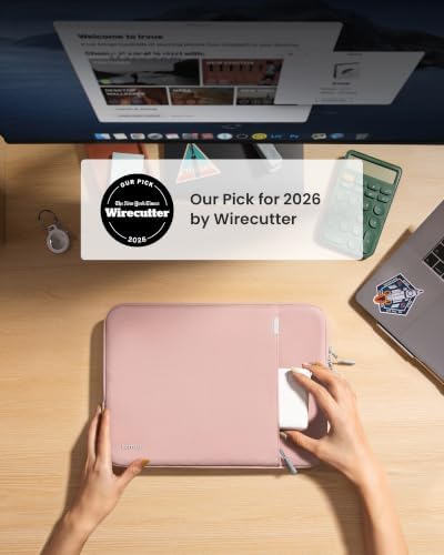 tomtoc 360° Protective Laptop Sleeve for 16-inch New MacBook Pro M5 Pro/Max