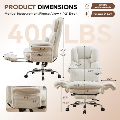 Big and Tall Criss Cross Legged Office Chair with Flip Armrests