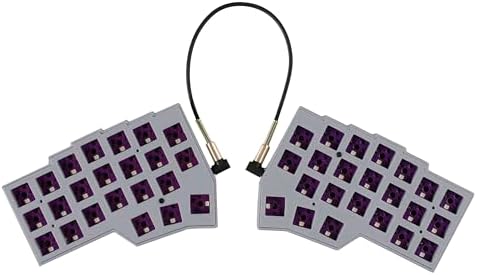 YMDK Split Keyboard Corne V4.1 46 Keys Ergonomic Hotswappable 40% Layout 3D PLA RGB QMK Vial All Key Programmable Mini Independent Gaming Keyboard Kit