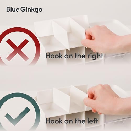 Blue Ginkgo Hive Stack Organizer Partition, Blue