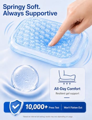 Vaydeer Clear Gel Elbow Pad for Desk, Ergonomic Arm Rest Cushion