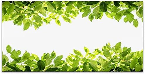 Fluorescent Light Cover Decorative Ceiling Light Filters,Green Leaves Pattern,for Classroom Office Hospitals Home Ceiling Decorative,2ft x 4ft,Blue White