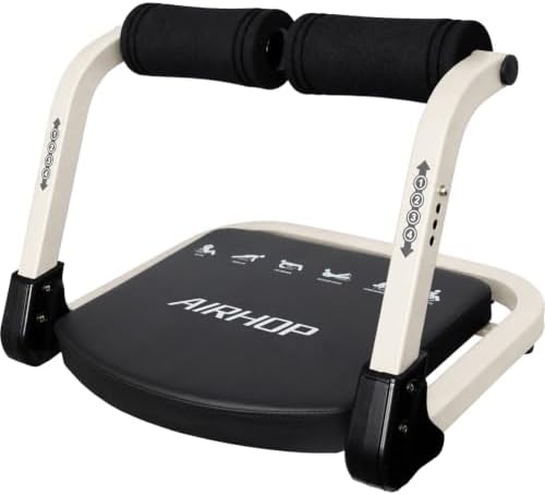 AIRHOP Ab Machine 4-Speed Auto Rebound Sit Up Abdominal Trainer Home Gym