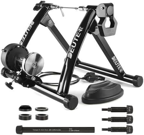 Bike Trainer, Magnetic Bicycle Stationary Stand for Indoor Exercise Riding