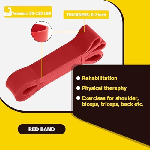 Pull Up Bands, Resistance Bands, Pull Up Assistance Band Exercise Bands for Men & Women Working Out, Body Stretching, Physical Therapy, Muscle Training