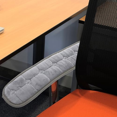 Garneck Office Chair Arm Covers Elastic Comfortable Chair Armrest Pad Grey Gaming Armrest Cushion Pillow Cover Support for Elbow Forearms Office Home