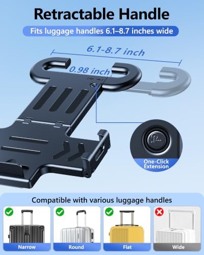 Ergonomic Adjustable Luggage Laptop Stand - 6 Angle Adjustment
