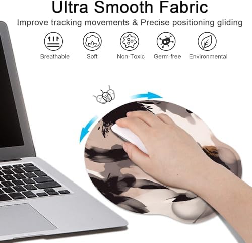 Britimes Ergonomic Mouse Pad Set with Wrist Rest, Boho Tribal