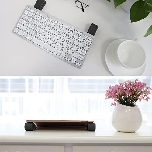 MoKo Laptop/Computer Keyboard Stands, [4 Pack] Tilting Wedge Riser, Black