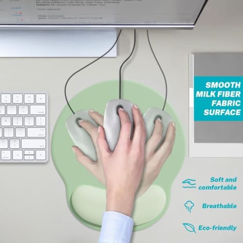 Hancynir Ergonomic Mouse Pad with Wrist Support Gel Mouse Pads Wrist Rest