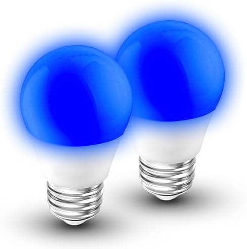 Blue Light Bulb, A15 Blue Christmas Lighting Bulb, 3W 300lm,2 Pack