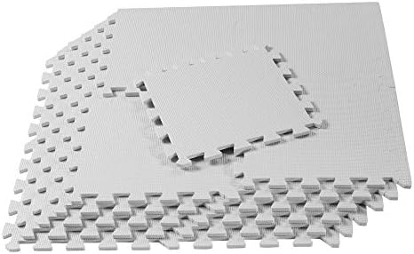 We Sell Mats Interlocking Foam Floor Tiles - 3/8" Thick White 36-Pack