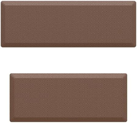 Ophanie Kitchen Mats for Floor 20x60 & 20x48 Brown