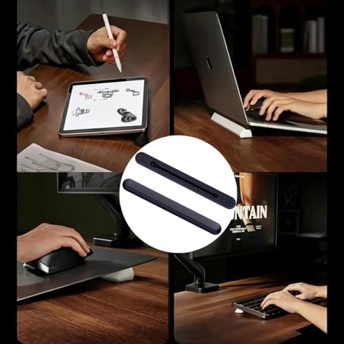 EcoVerve 3 in 1 Silicone Laptop Stand, Ergonomic Keyboard Riser with 3 Adjustable Angles, Portable Cooling Stand, for Laptop Tablet Keyboard Home Office Travel