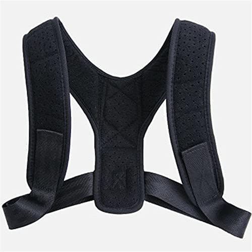 Posture Corrector Adjustable Back Support Belt Spine Back Shoulder Brace Support Belts Adult Invisible Hunchback Belts(B Black,L) (B Black,Medium)