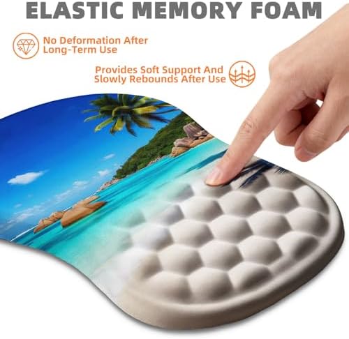 Ergonomic Mouse Pad Wrist Support for Carpal Tunnel Pain Relief