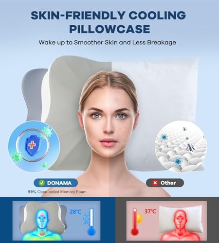 DONAMA Cervical Pillow for Neck and Shoulder Pain Relief