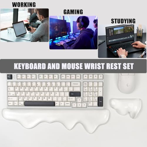 Gel Keyboard and Mouse Wrist Rest Set,Wrist pad for Computer Keyboard