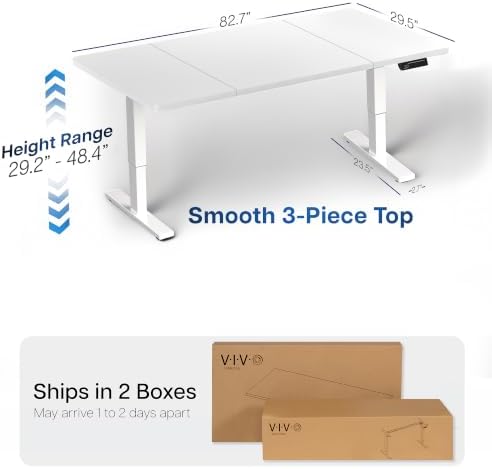 VIVO White 83 x 30 in Standing Desk, DESK-KIT-1W8W