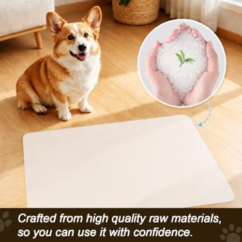 1mm Clear Silicone Dog Feeding Mat Rectangle 13in x 64in, Thick Waterproof Transparent Pet Floor Protector, Non‑Slip Heat Resistant Puppy Spill Catcher Mat for Pet Feeding Zone