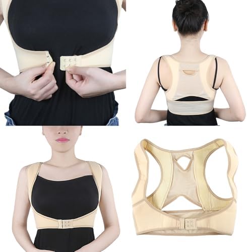 Postures Corrector for Women Improve Hunchback Slouching Invisible Under Clothe Relief Adjustable Upper Back Brace
