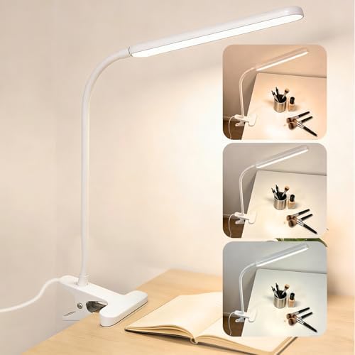 Clip on LED Light for Easel Painting & Nail Tech, White