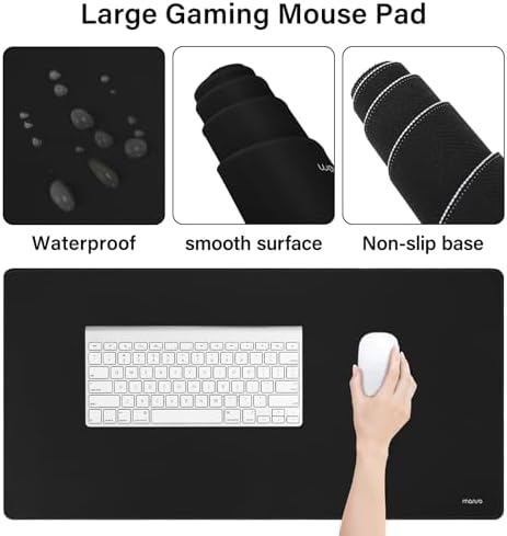 MOSISO Keyboard Mouse Pad Set, Large Gaming Mousepad&Keyboard Wrist Rest