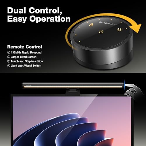 Douxlife Monitor Light Bar, Eye-Care Computer Monitor Lamp