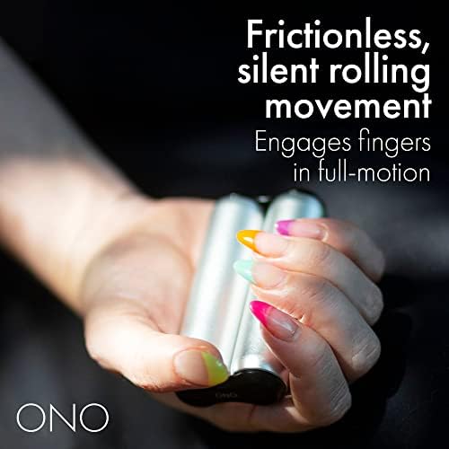 ONO Roller - Handheld Fidget Toy for Adults | Help Relieve Stress, Anxiety, Tension | Promotes Focus, Clarity | Compact, Portable Design (Grey, Full Size - Aluminum)