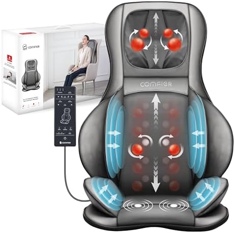 COMFIER Shiatsu Neck and Back Massager with Heat, Adjustable Neck Nodes