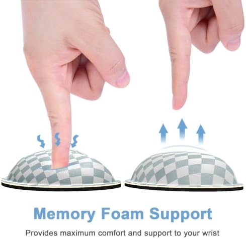 Dapesuom Mouse Wrist Rest, Cute Ergonomic Memory Foam Mouse Wrist for Computer Desk Mats Support, Hand Rest Pad Cushion for Gaming, Office, Laptop, Men, Women, Pain Relief & Easy Typing, Sage Green