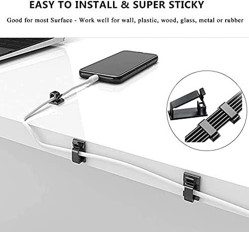 Cord Management Organizer Kit 4 Cable Sleeve split 192PCS Cable Management (Pack of 2)