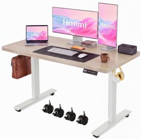 Hmimi 48'' ×24'' Height Adjustable Electric Standing Desk