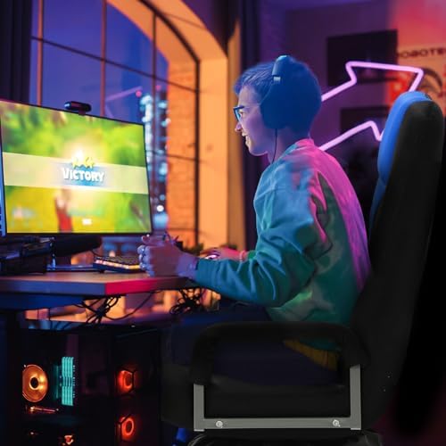 Swivel Gaming Chair Multipurpose Video Game Chairs w/6 Adjustable Postion