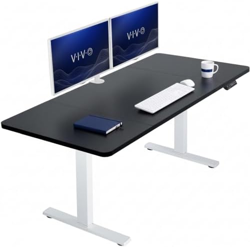 VIVO Black 60 x 30 in Standing Desk, DESK-KIT-1W6B-30