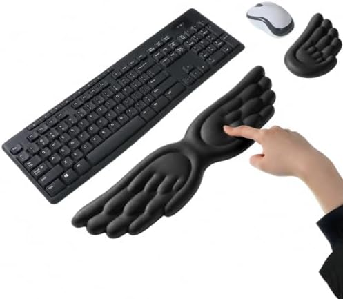 Angel Wing Wrist Rest Set of 2 Cloud Keyboard Mouse Wrist Support