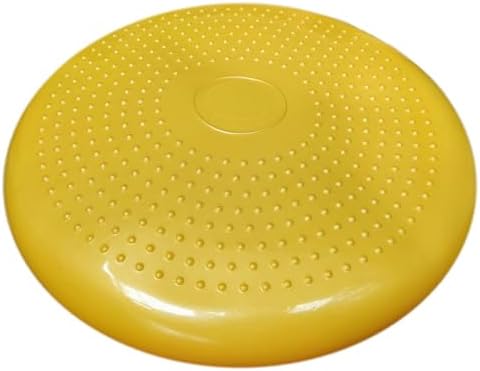 AppleRound Inflated Wobble Cushion with Hand Pump, Air Stability Board (Extra Thick), Core Balance Disc for Adults, Sensory Wiggle Seat for Kids, Flexible Seating for All Age, 13.5in / 34cm Diameter