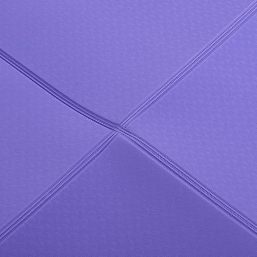 Foldable Fitness Mat, TPE Double Sided Anti Slip Workout Mat, Lightweight Portable Cushion for Yoga Dance Pilates Stretching At Home Office Travel Indoor Outdoor