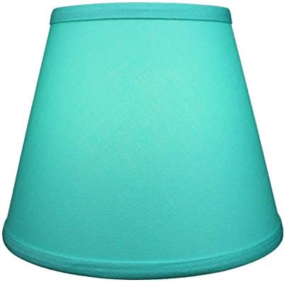 FenchelShades.com Lampshade 6" Top Diameter x 10" Bottom Diameter x 8" Slant Height 6x10x8" with Spider Attachment Diameter 0.4 Inch for Lamps with a Harp (Linen Pool)