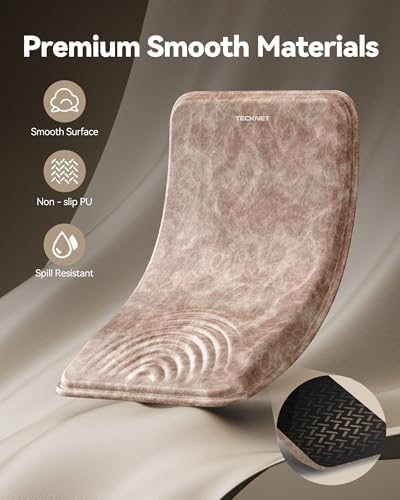 TECKNET Ergonomic Mouse Pad with Wrist Rest, All-Day Comfort & Pain Relief
