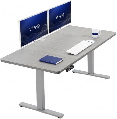 VIVO Dark Gray 60 x 30 in Standing Desk, DESK-KIT-1G6G-30
