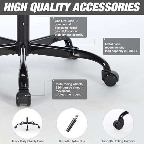 Ergonomic Gaming Chair for Adults with Footrest and Massage